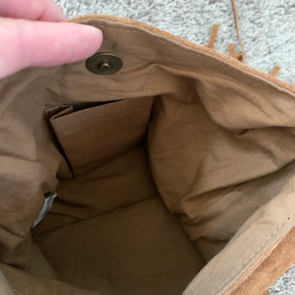 NWOT Musse & Cloud Suede Fringed Bag - Picture 5 of 7